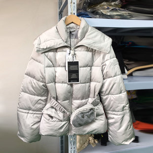 外貿(mào)秋冬女款 G系列 棉服防風(fēng)防水保暖棉服外套配精致腰包可拆卸