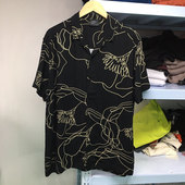 男款 有加大码 夏季 短袖 炒鸡舒服亲肤柔软 印花款 休闲衬衫 衬衣时尚