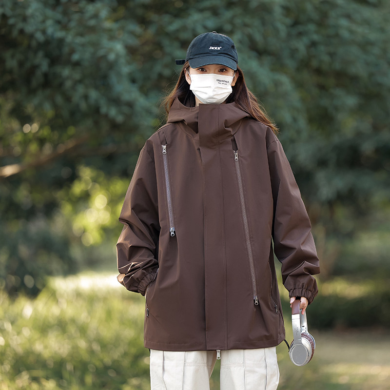 男士春秋季潮牌宽松连帽工装夹克美式高街痞帅休闲2372-P48,男装夹克,星座1403B