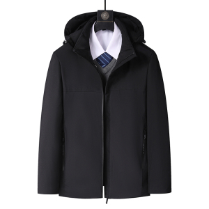 直播冬季男士休闲商务风棉服加厚外套爸爸装棉衣M551-P80图片