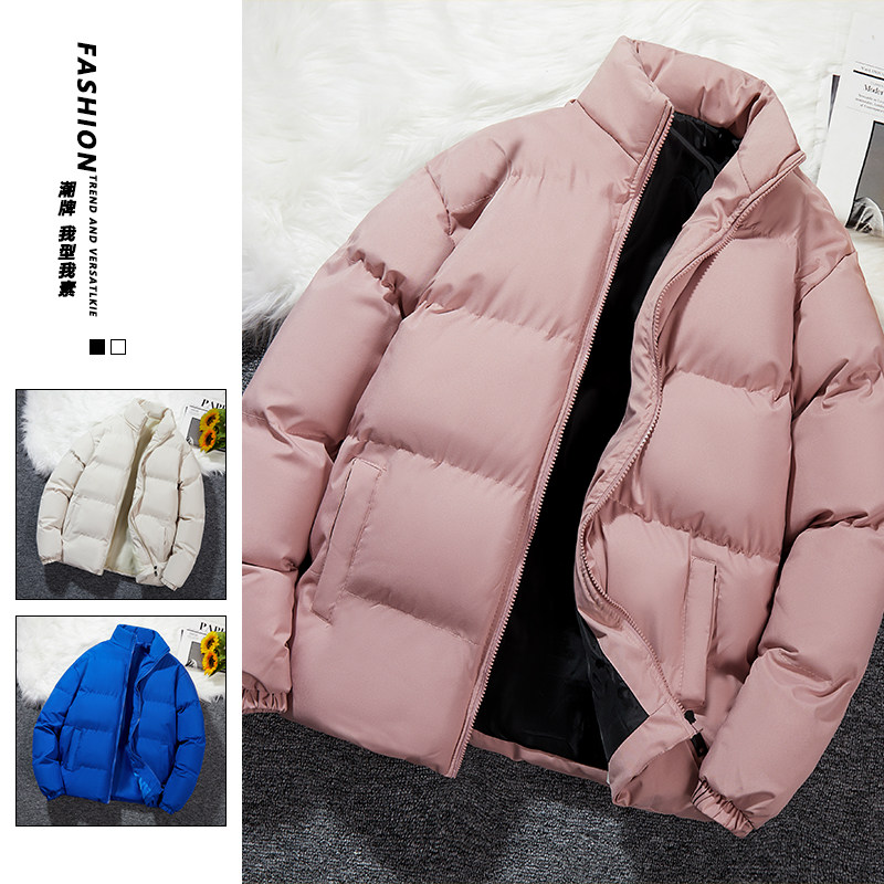 冬季男士韩版立领宽松港风面包服棉袄情侣款加厚外套2208-P42,男装棉衣,星座1403B