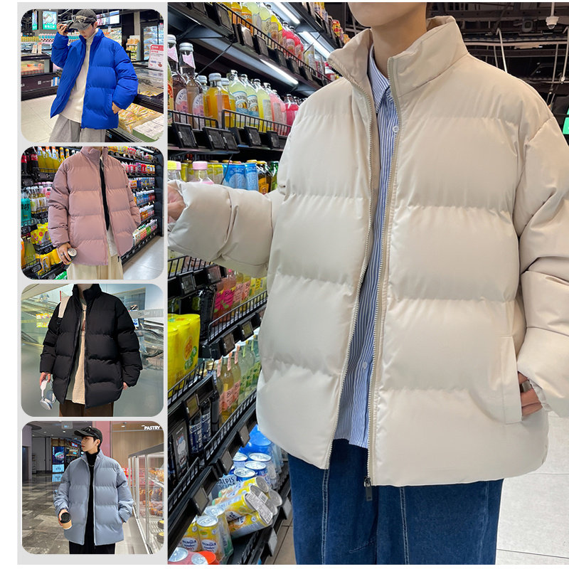 冬季男士韩版立领宽松港风面包服棉衣情侣款加厚外套2208-P42,男装棉衣,星座1403B