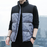 秋冬立领男士棉服外套男装马甲保暖马夹休闲棉衣背心上衣MJ99-P35，男装背心/马甲，星座1403B