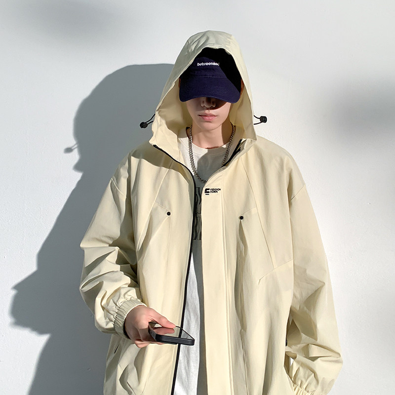 2024春季新款冲男潮牌刺绣宽松连帽登山服工装夹克外套2373-P55,商品下架区,星座1403B