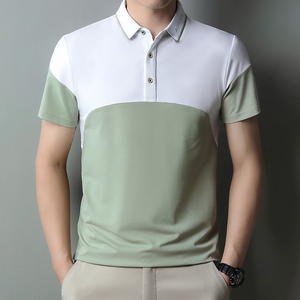 夏季polo衫男士短袖翻领t恤商务休闲简约半袖夏装上衣服T121-P32图片