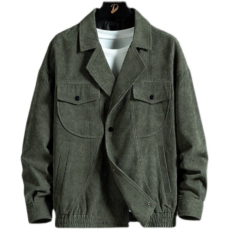 秋冬新款男士翻领灯芯绒休闲西服外套夹克男士上衣JK861-P60,男装夹克,星座1403B