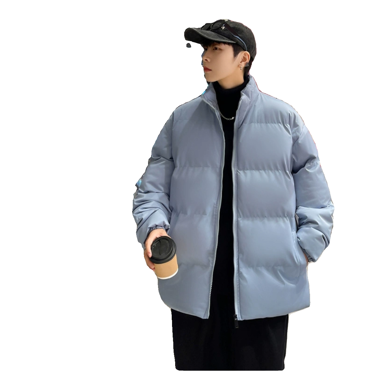 冬季男士韩版立领宽松港风面包服棉衣情侣款加厚外套2208-P42,男装棉衣,星座1403B