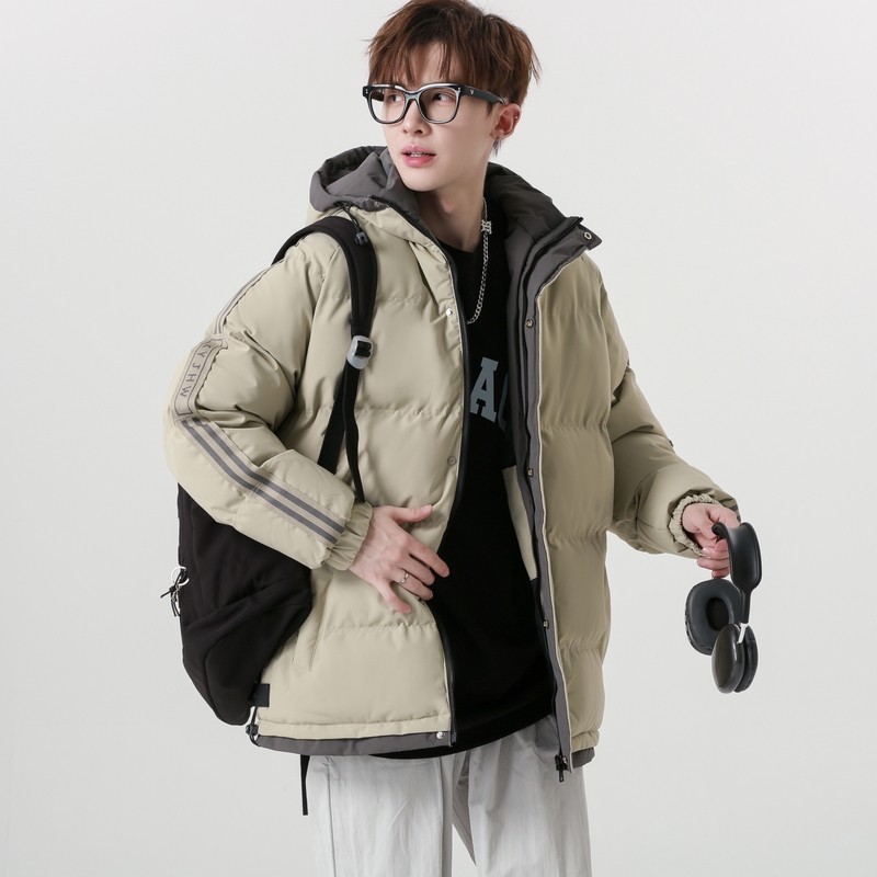 冬季保暖棉衣外套男潮流连帽棉袄大码宽松男加厚面包服2819-P72,男装棉衣,星座1403B