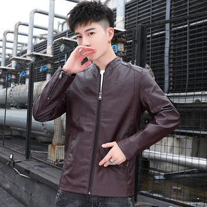 秋季新品休闲时尚皮夹克外套PU皮衣男811-P50图片