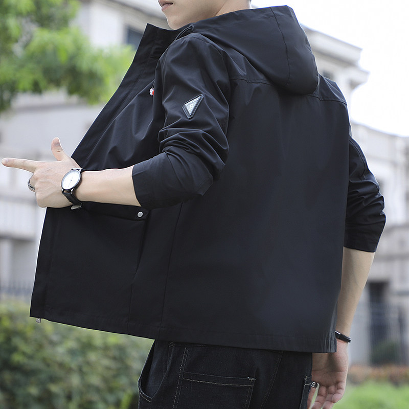 秋季新品男士外套连帽休闲夹克大码上衣M-8XLJK86-P45大码元,男装夹克,星座1403B