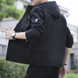 秋季新品男士外套连帽休闲夹克大码上衣M-8XLJK86-P45大码元，男装夹克，星座1403B