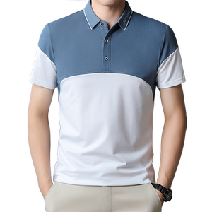夏季polo衫男士短袖翻领t恤商务休闲简约半袖夏装上衣服T121-P32图片
