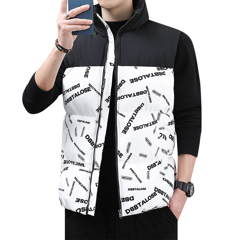 秋冬立领男士棉服外套男装马甲保暖马夹休闲棉衣背心上衣MJ99-P35,男装背心/马甲,星座1403B