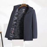 直播冬季男士休闲商务风棉服加厚外套爸爸装棉袄M551-P80，男装棉衣，星座1403B