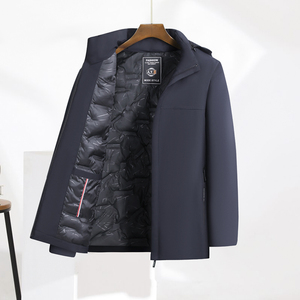 直播冬季男士休闲商务风棉服加厚外套爸爸装棉袄M551-P80
