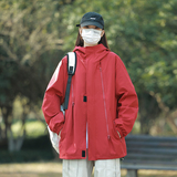 男士春秋季潮牌宽松连帽工装夹克美式高街痞帅休闲2372-P48，男装夹克，星座1403B