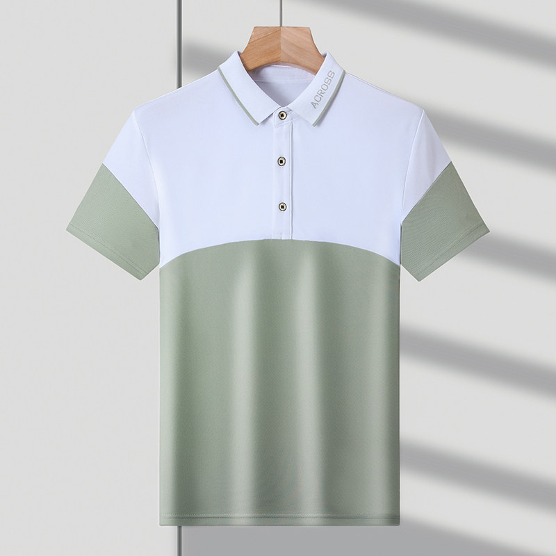 夏季polo衫男士短袖翻领t恤商务休闲简约半袖夏装上衣服T121-P32,男装Polo衫,星座1403B