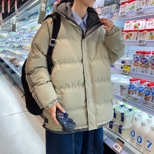 冬季保暖棉衣外套男潮流连帽棉袄大码宽松男加厚面包服2819-P72图片