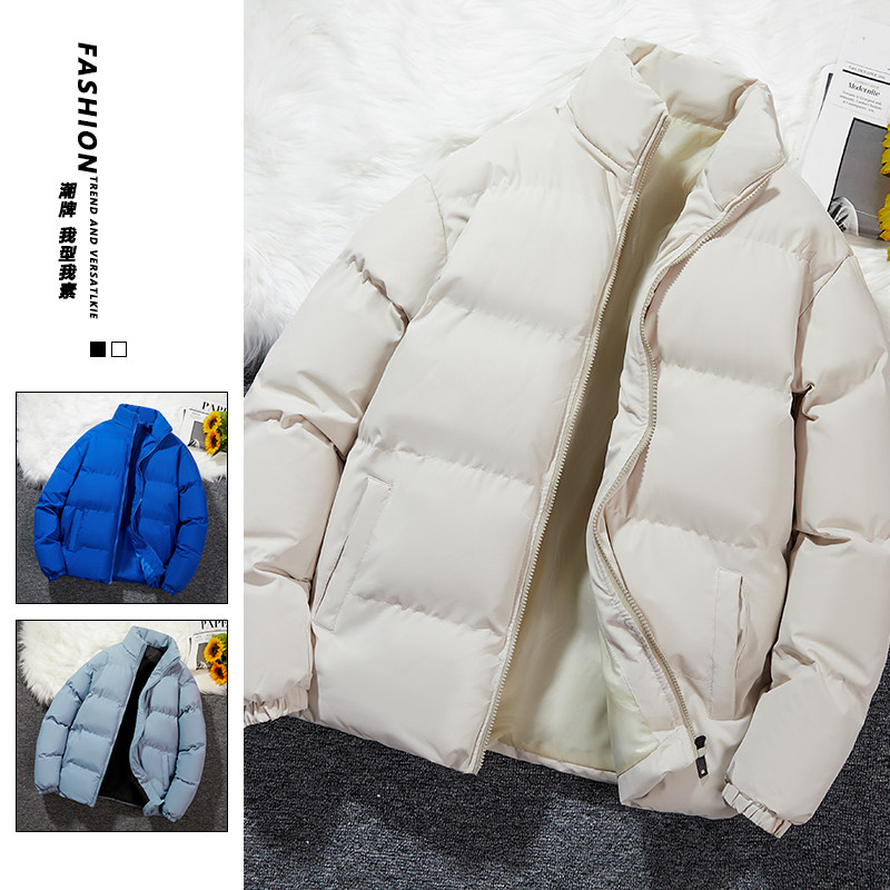 冬季男士韩版立领宽松港风面包服棉袄情侣款加厚外套2208-P42,男装棉衣,星座1403B