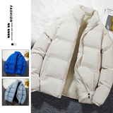 冬季男士韩版立领宽松港风面包服棉袄情侣款加厚外套2208-P42，女装短外套，星座1403B