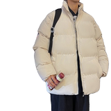 冬季男士韩版立领宽松港风面包服棉衣情侣款加厚外套2208-P42，男装棉衣，星座1403B