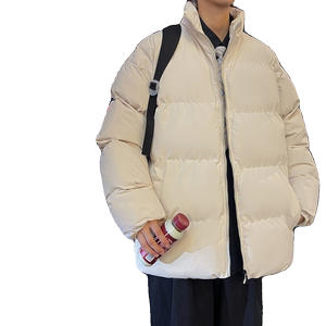 冬季男士韩版立领宽松港风面包服棉衣情侣款加厚外套2208-P42图片