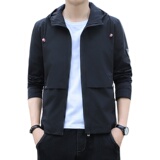 秋季新品男士外套连帽休闲夹克大码上衣M-8XLJK86-P45大码元，男装夹克，星座1403B