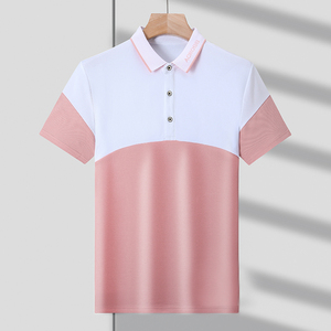 夏季polo衫男士短袖翻领t恤商务休闲简约半袖夏装上衣服T121-P32图片