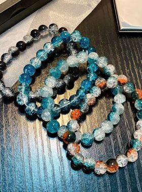 思慕琦女玻璃珠韩版彩色手串