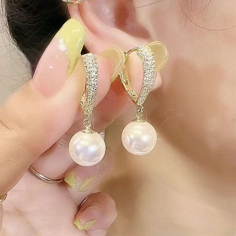 思慕琦简约合金女珍珠