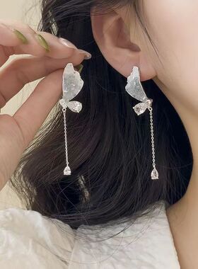 思慕琦气质合金女电镀花朵耳环