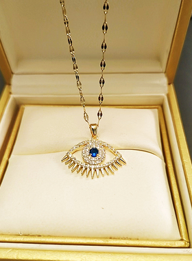 思慕琦铜太钢蛇骨链女眼睛耳环