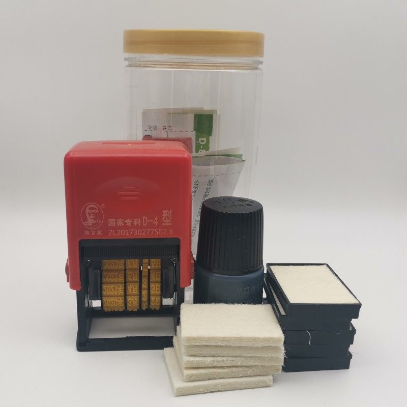 陈百万手动打码机 打生产日期印章超市食品保质期小型喷码器d-4