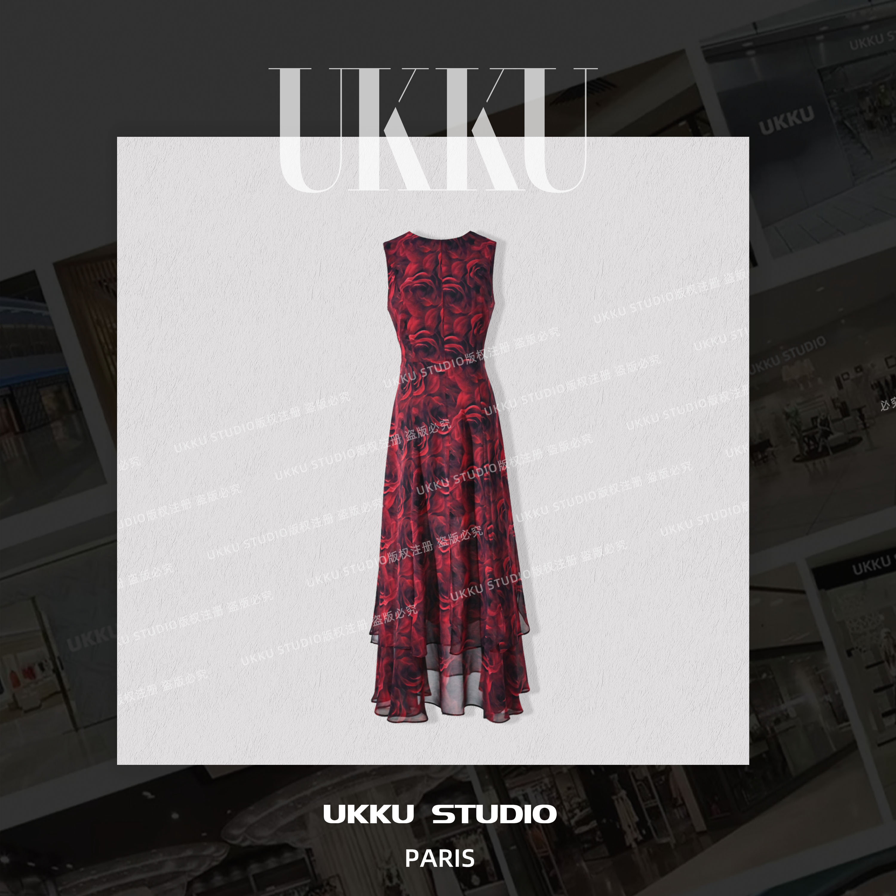 110【UKKU STUDIO连衣裙