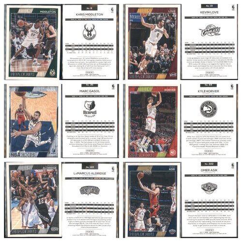 2016-17panini hoops系列正版NBA球星卡乐福米德尔顿加索尔