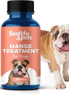 【代购】美国BestLife4Pets 狗狗 缓解蠕形螨病和疥疮 400粒