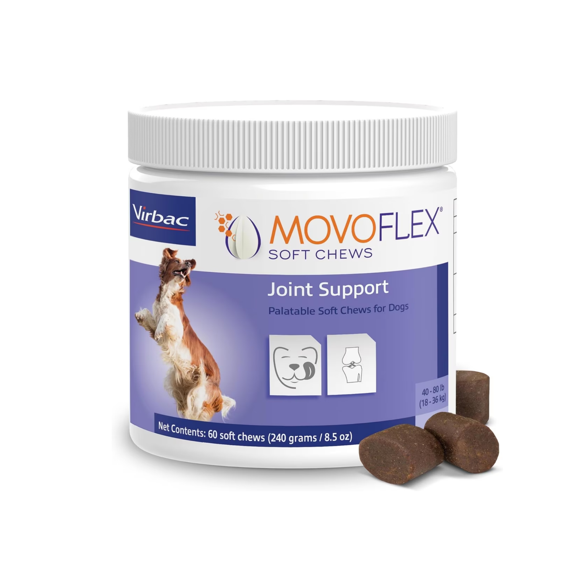 【代购】Virbac MOVOFLEX 犬用关节软咀嚼补充剂无氨糖无软骨素