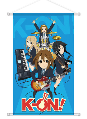 动漫周边挂画海报轻音少女挂毯绸