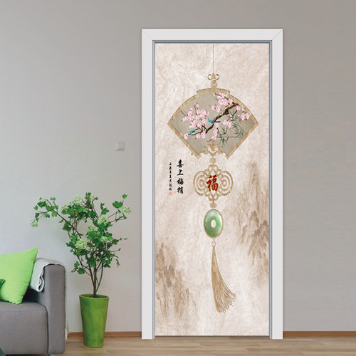 门贴纸整张木门翻新自粘卧室门玻璃门贴纸装饰电梯贴膜墙贴画q183