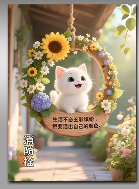 消防栓贴纸消火栓使用方法标识贴画遮挡装饰消防箱电箱贴墙贴Y259