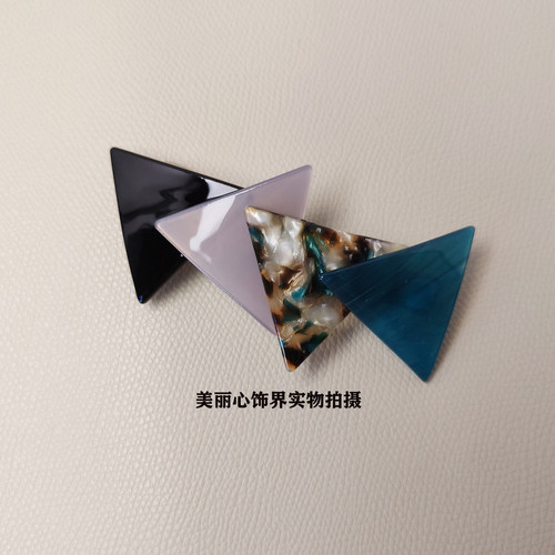 日单石原里美同款三角形一字顶夹