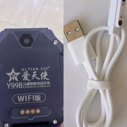适用爱天使Y99B\Y99A儿童电话手表USB充电线磁吸充电器电源数据线