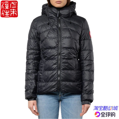 加拿大鹅女连帽羽绒夹克