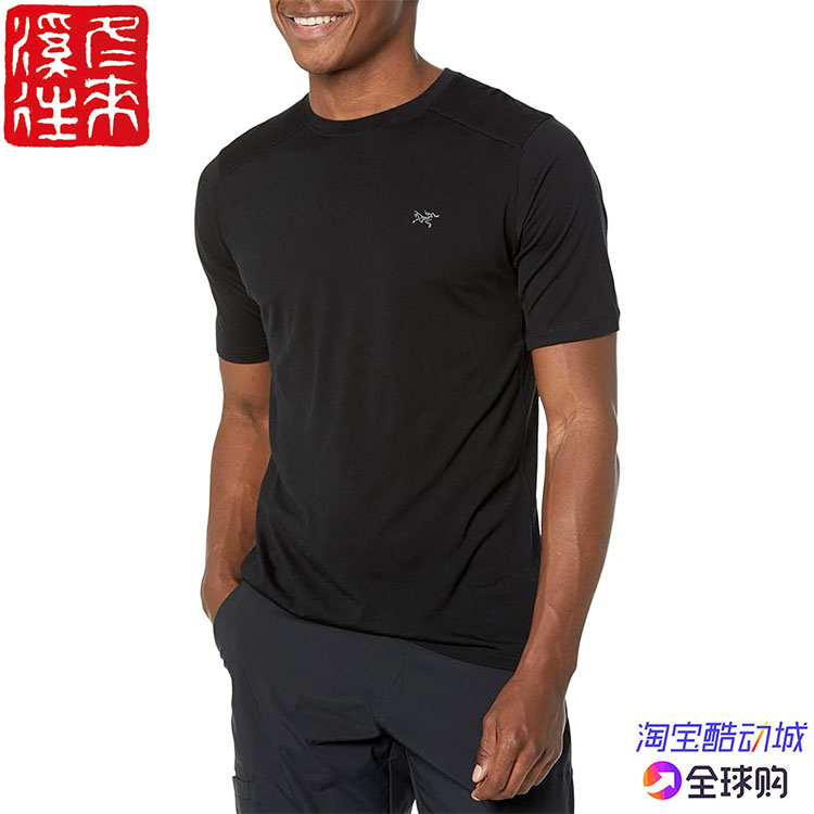 始祖鸟羊毛圆领短袖男T恤