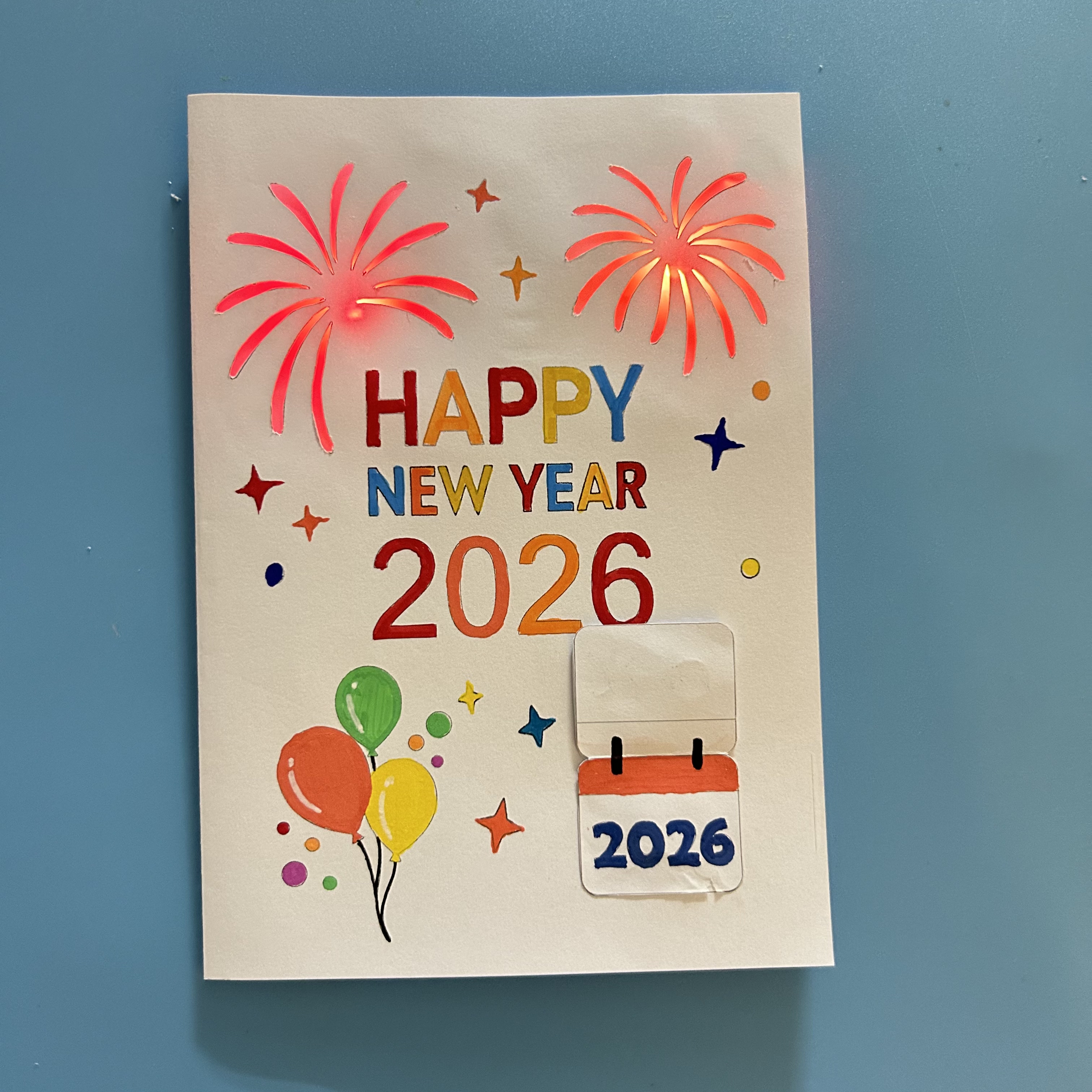 创意翻页2026新年烟花贺卡纸电路材料包 科学实验科技小制作套装,玩具/童车/益智/积木/模型,科学实验,淘宝优惠券,粉丝福利购,淘宝优惠卷