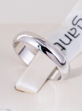 伊泰莲娜丽晶红苹果品牌系列女士光圈戒指结婚指环尾戒男对戒JZ02