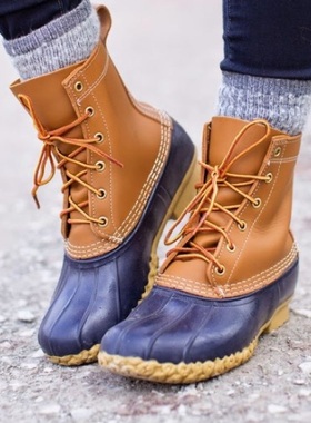 美国代购L.L.Bean女8寸羊毛猎鸭靴防水加绒雪地靴LLBean Bean美产