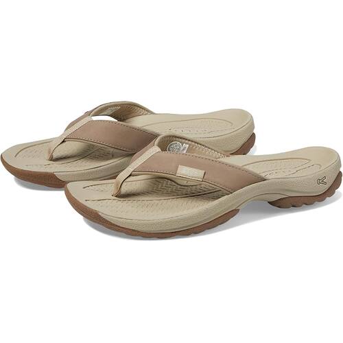 美国Keen代购 女款户外休闲徒步凉拖鞋Kona Leather Flip-Flops