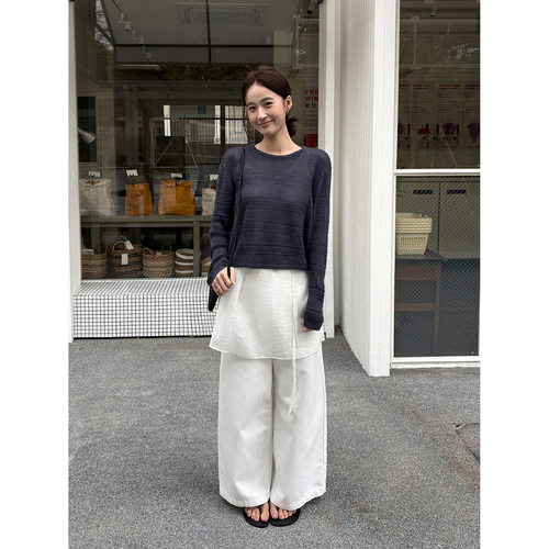 THXGIVING 港风时髦配腰包透气不闷汗阔腿直筒牛仔裤女2026春长裤