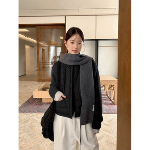 THXGIVING 小个子简约轻薄保暖百搭羽绒服马甲女2025冬季立领外套